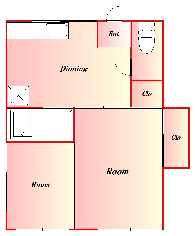 菊池アパート 間取り図