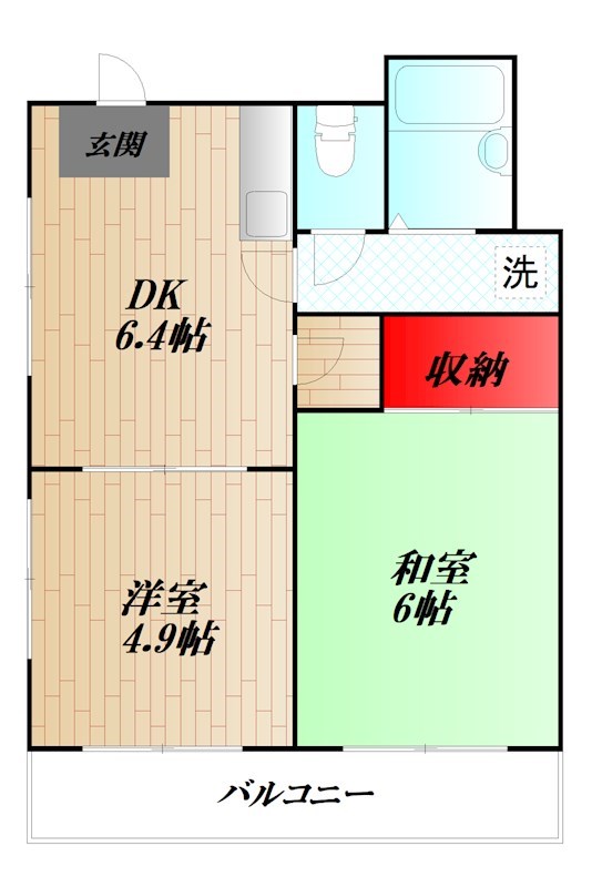 グランデューク西大井 203号室 間取り