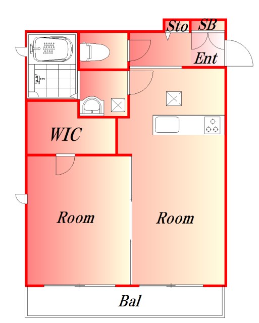 ラディウス 間取り図