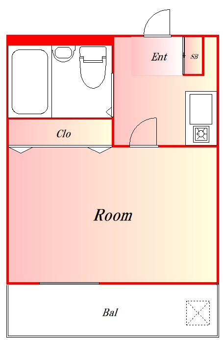 クレッセントO-2  間取り