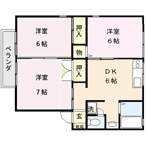 キャピタル　Ａ棟 間取り