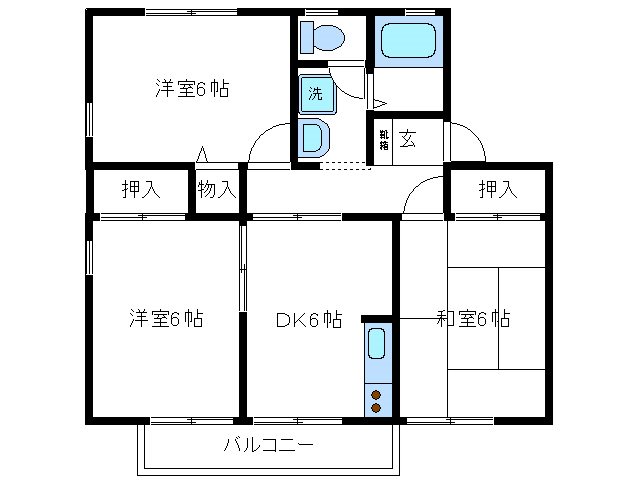 キャピタル　Ｂ棟 間取り