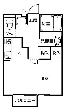 コーポカメリア 間取り