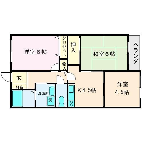 オークパレス川尻 間取り