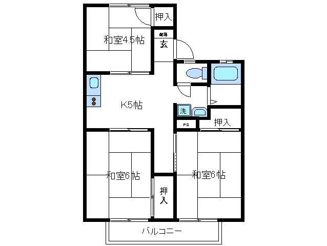 おおわだハイツ 間取り