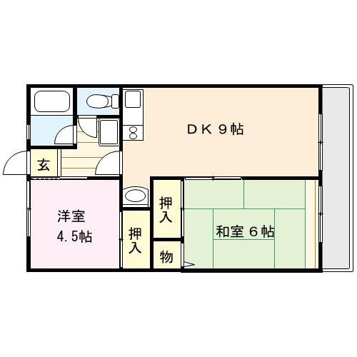 カワイハイムⅠ 間取り