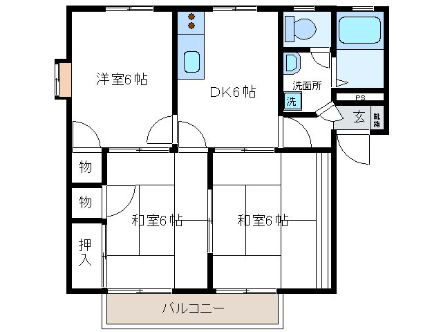 パークヒルＢ 間取り