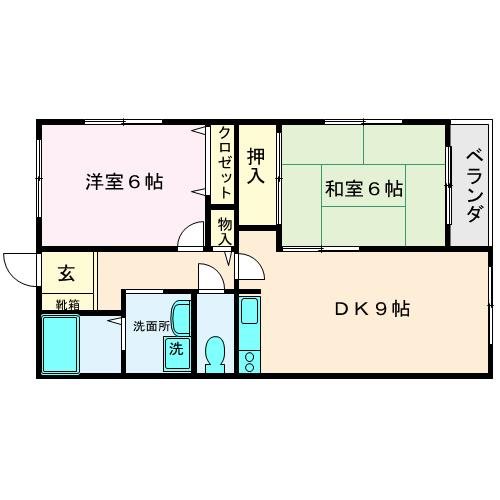 オークパレス川尻 間取り