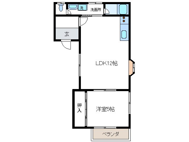 ヴィラ宮本Ｂ棟 間取り
