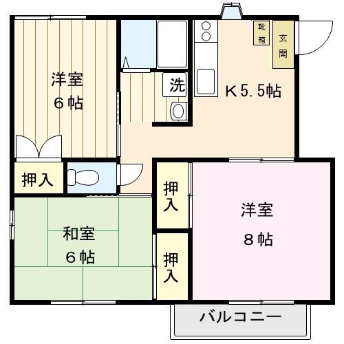 セキネハイツＢ 間取り