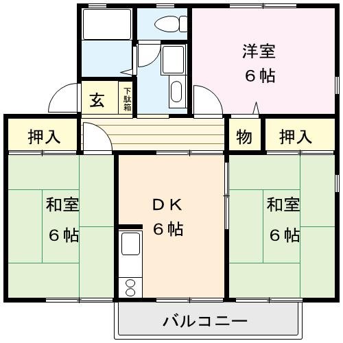 キャピタル　Ｂ棟 間取り