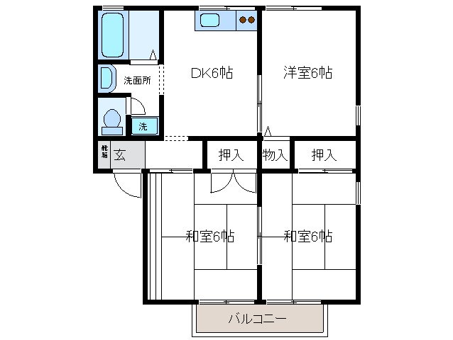 キャピタル　Ａ棟 間取り