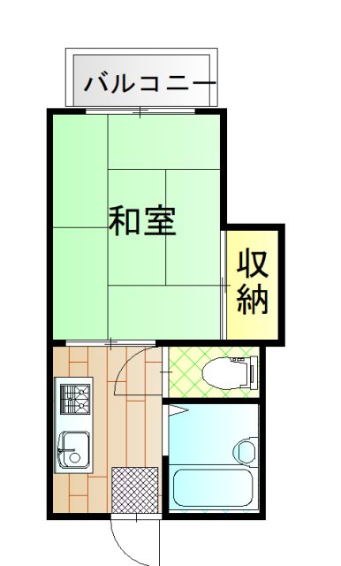 アネックスハイツプレイン 202号室 間取り