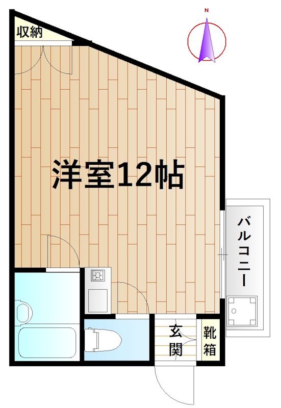 田辺ビル 301号室 間取り