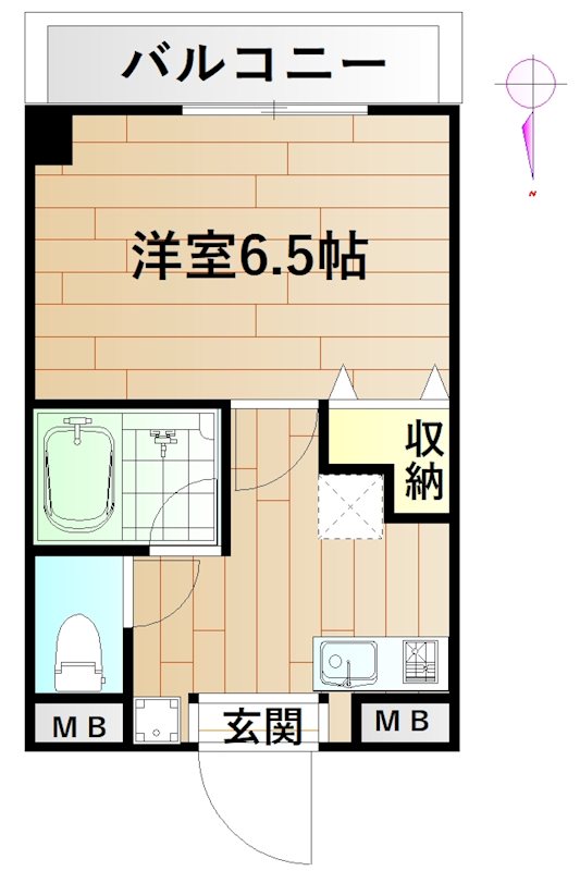 タローズホーム 305号室 間取り