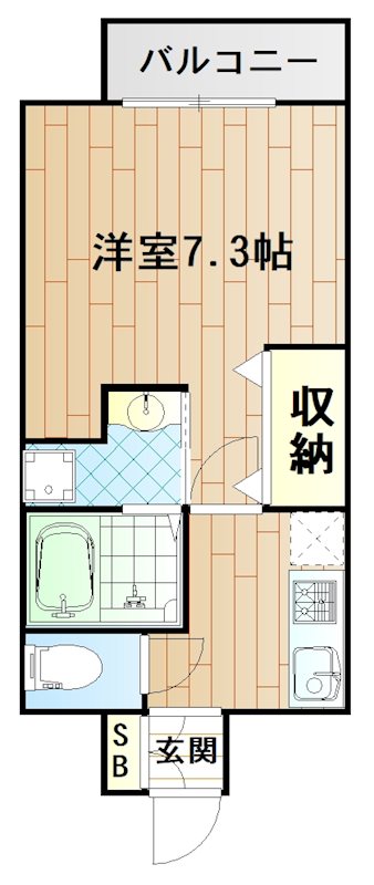 シャルマン 101号室 間取り