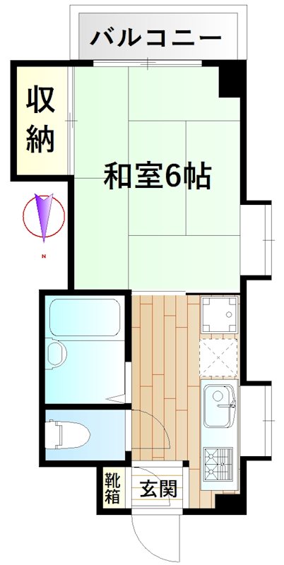 クリエイティブプレイン 311号室 間取り