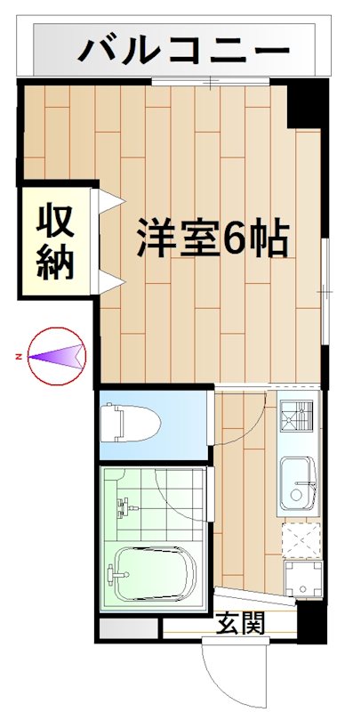 第二たちばなコーポ 間取り図