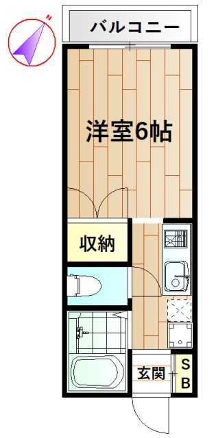 ステラ千昌 206号室 間取り