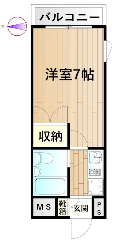 ユーノスビル 間取り図