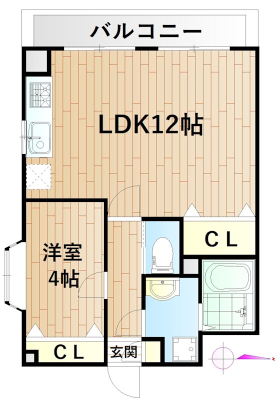 第三橘コーポ 間取り図