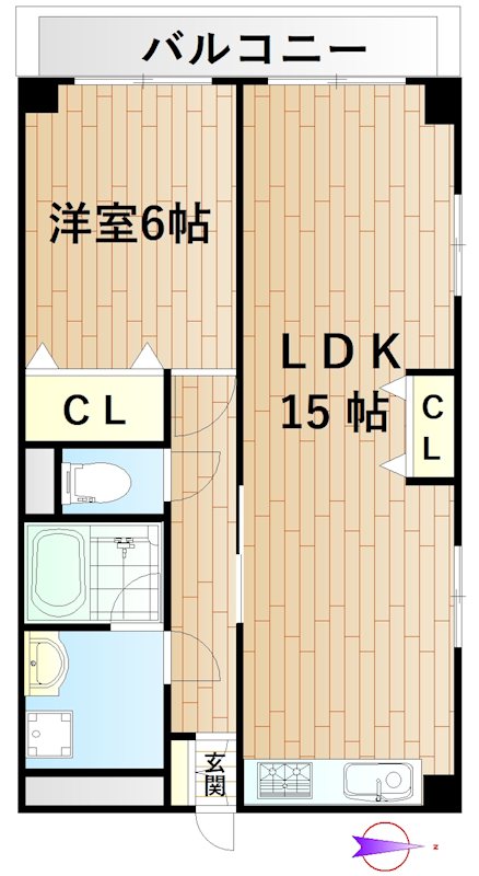モンテ鹿島 間取り図