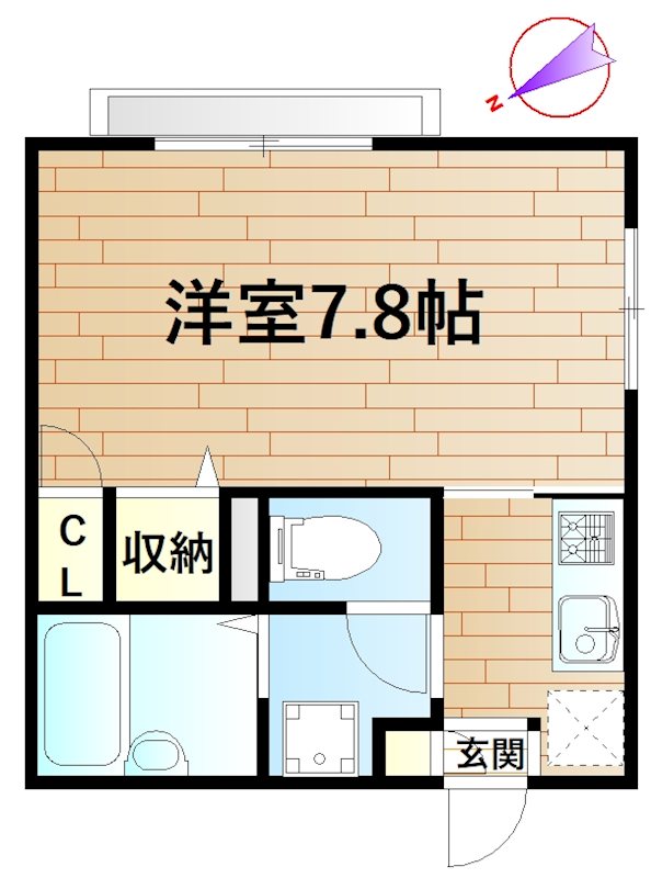 ハピネス小杉 101号室 間取り