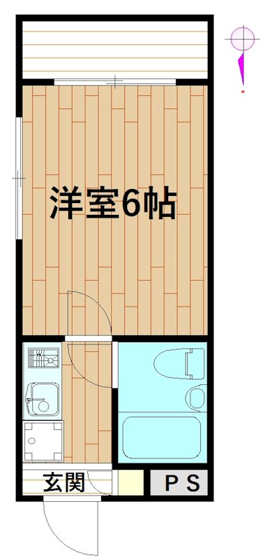 オートゥヴィルⅡ 101号室 間取り