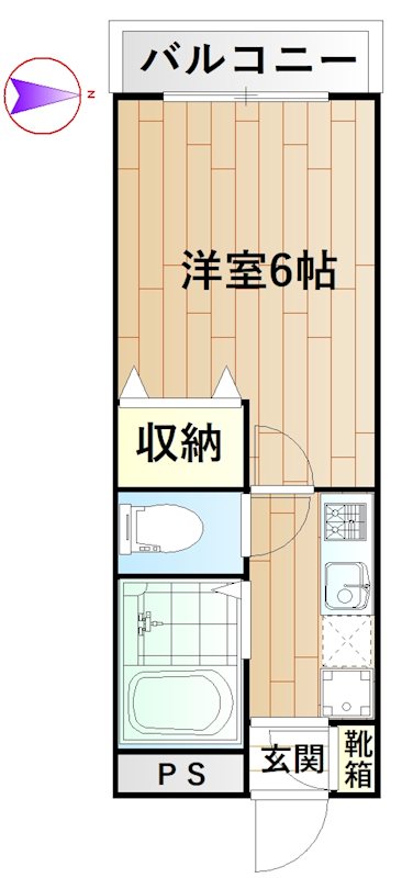 第三橘コーポ 405号室 間取り