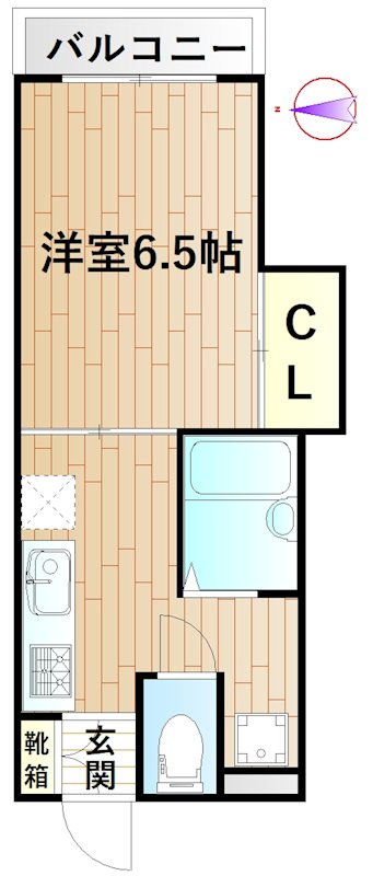 アクシスカシマ 303号室 間取り