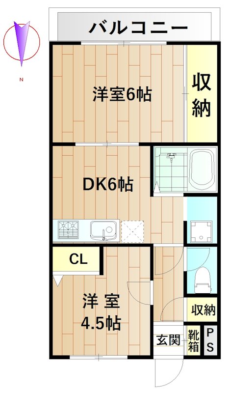 ロイヤルハイツ・すみよし 306号室 間取り