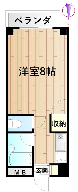 ラフォーレ・ナカダ 201号室 間取り