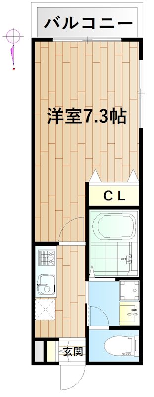 エスポワール 101号室 間取り