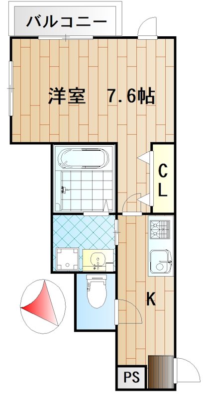 エスポワール 303号室 間取り