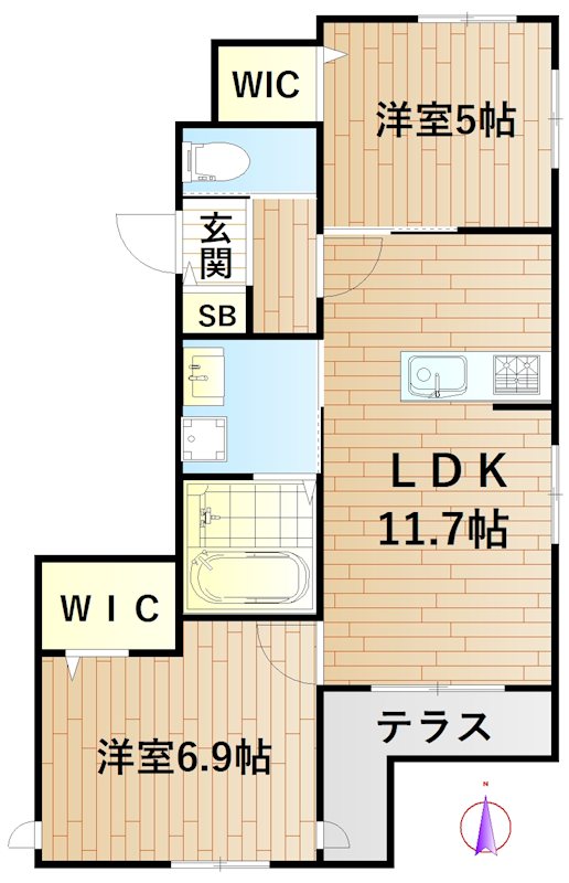 ステラ元住吉 101号室 間取り