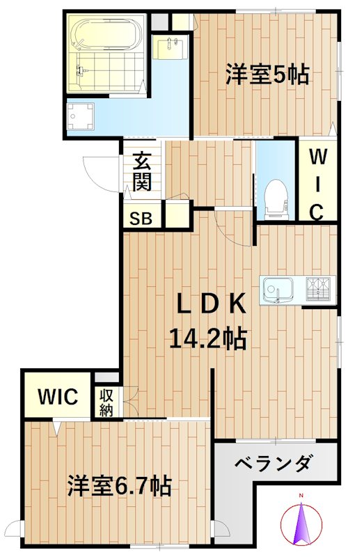 ステラ元住吉 201号室 間取り