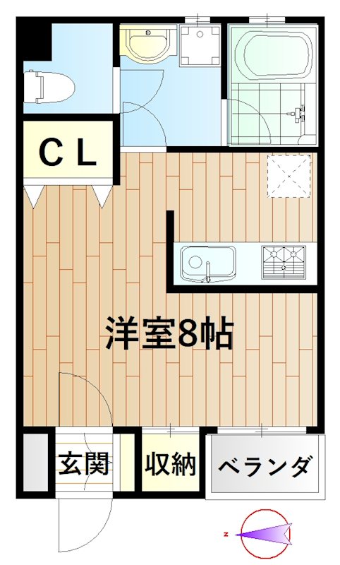 メゾン・えびす  102号室 間取り