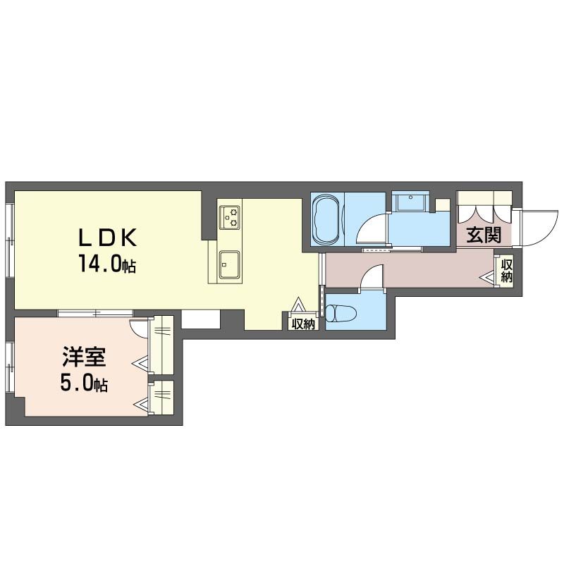 メゾン オルジュ 105号室 間取り