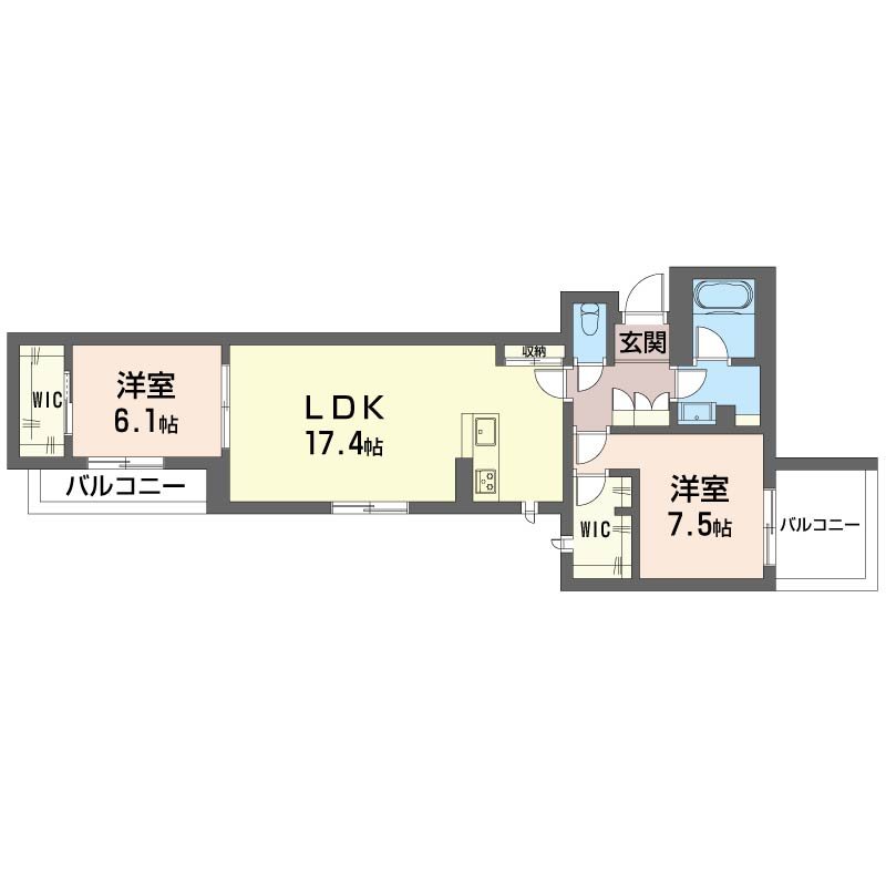 メゾン オルジュ 203号室 間取り