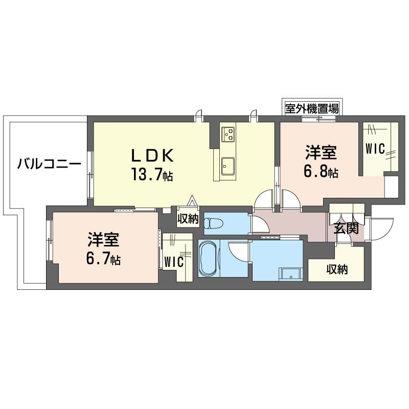 メゾン オルジュ 205号室 間取り