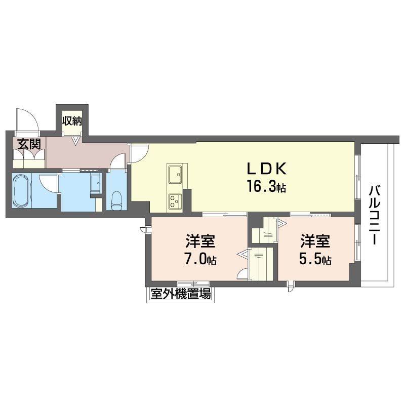 メゾン オルジュ 302号室 間取り