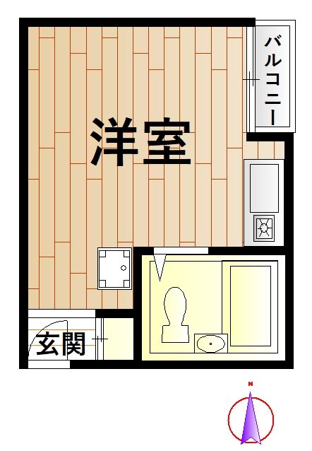 チェレスタ元住吉 203号室 間取り