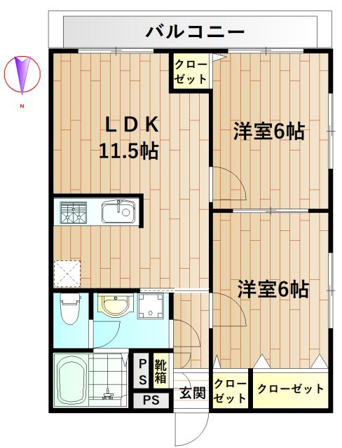 アルカディア・ピオス  間取り図