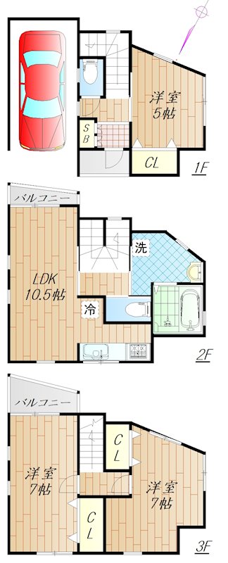 オークス元住吉 間取り