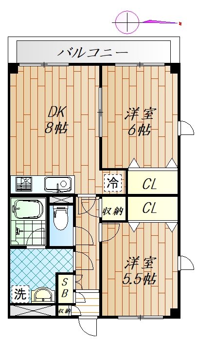 モンテ鹿島 間取り図