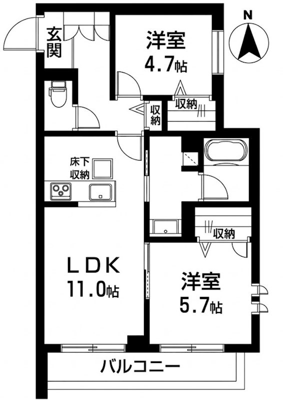 ベラチッタ 桜川 間取り