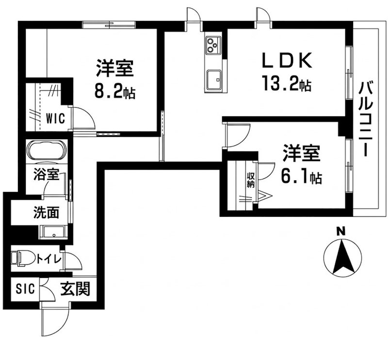 ベラチッタ 桜川 間取り