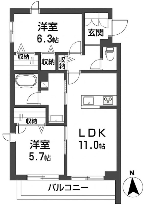 ベラチッタ 桜川 間取り