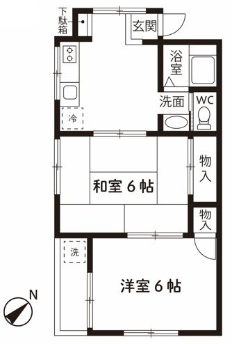 ユーハイム赤塚  間取り