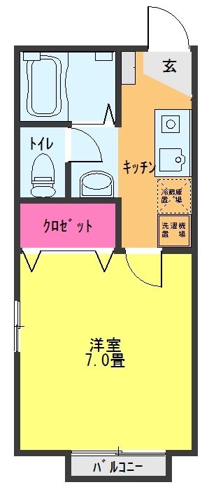 ハイム　エスペランサ 106号室 間取り